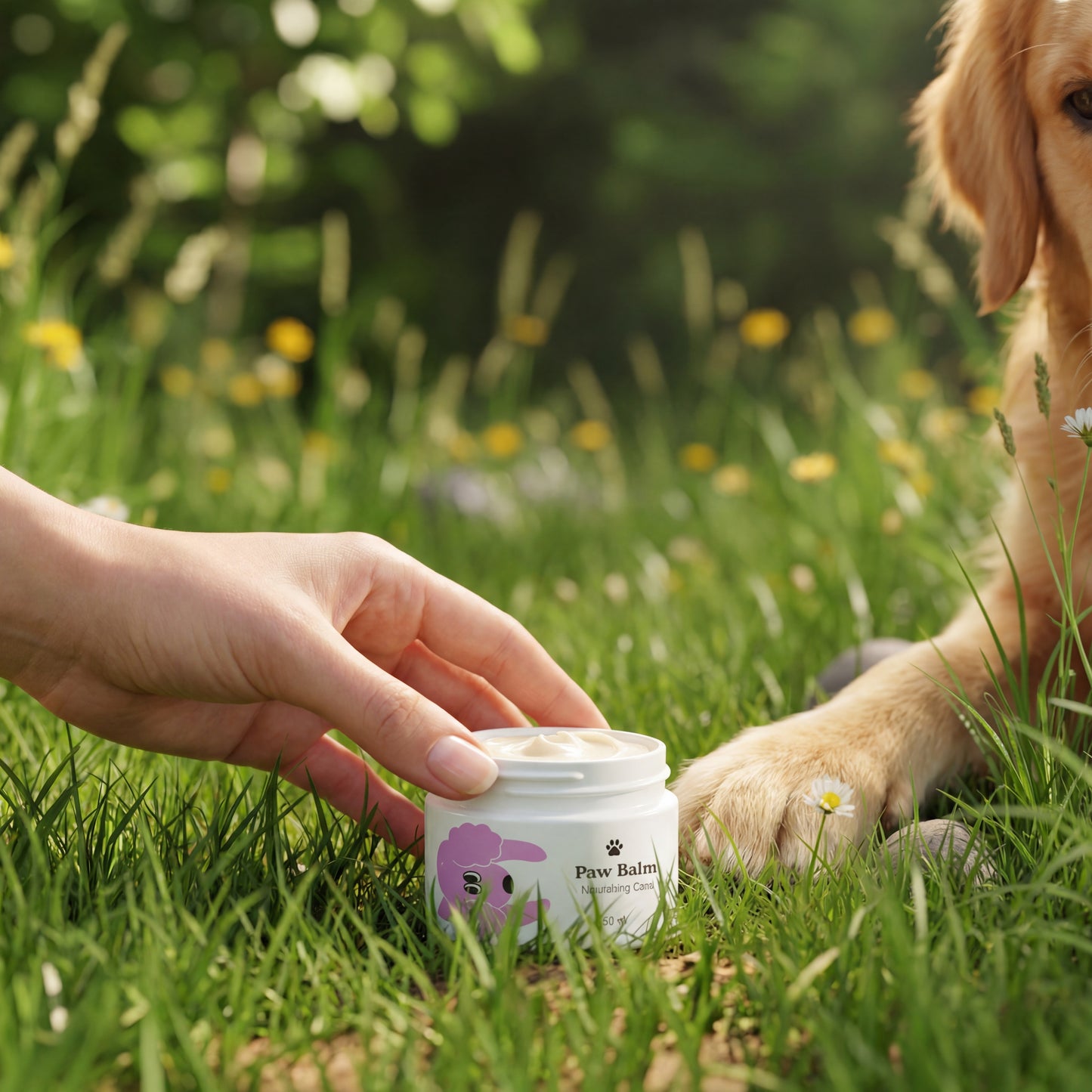 Dr.Dog Paw Balm natural ingredients and texture