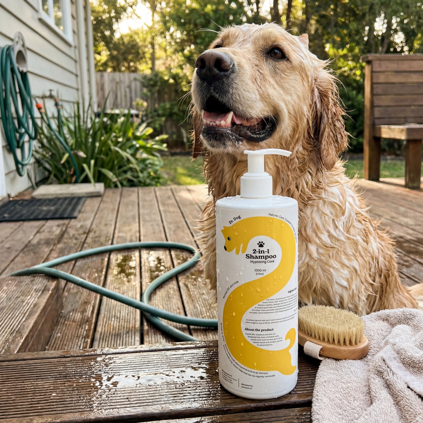 Dr.Dog 2-in-1 Dog Shampoo 1 litre size comparison