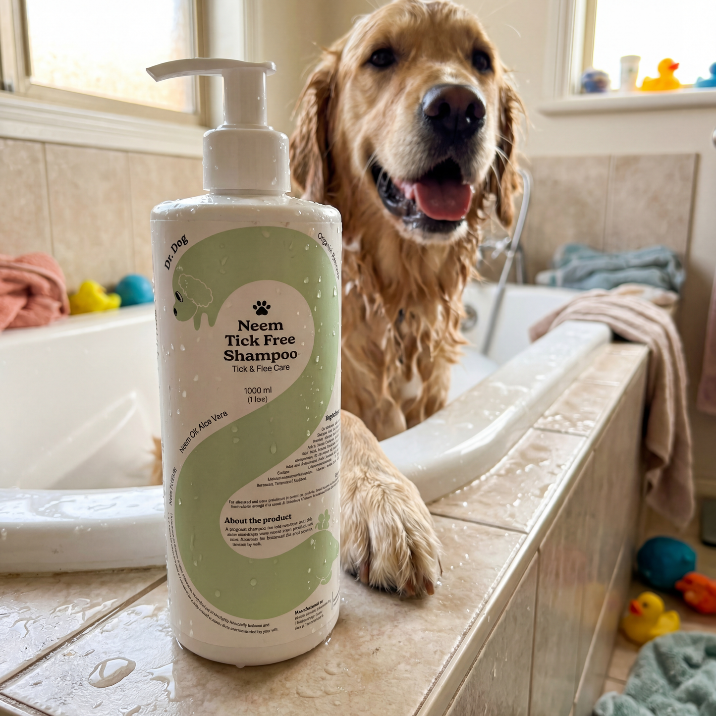 Dr.Dog Neem Anti-Tick Shampoo 1L — natural tick prevention