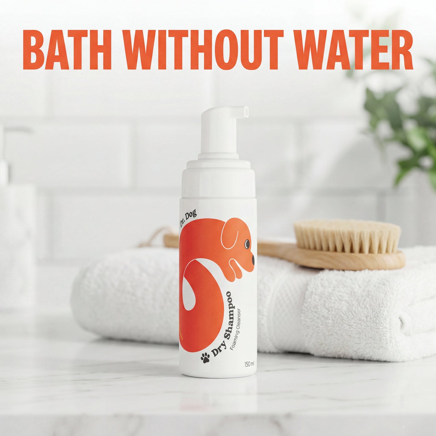 Dr.Dog Between Baths Dry Shampoo bottle front view