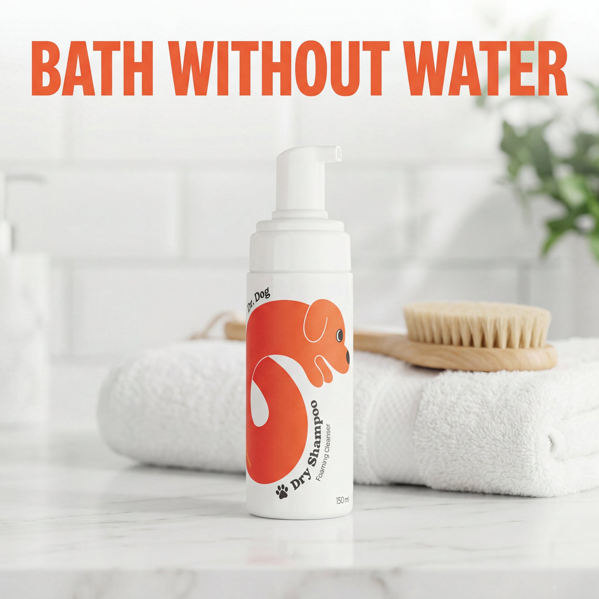 Dr.Dog Between Baths Dry Shampoo bottle front view